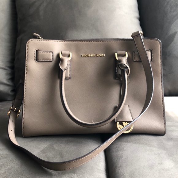 michael kors taupe handbag